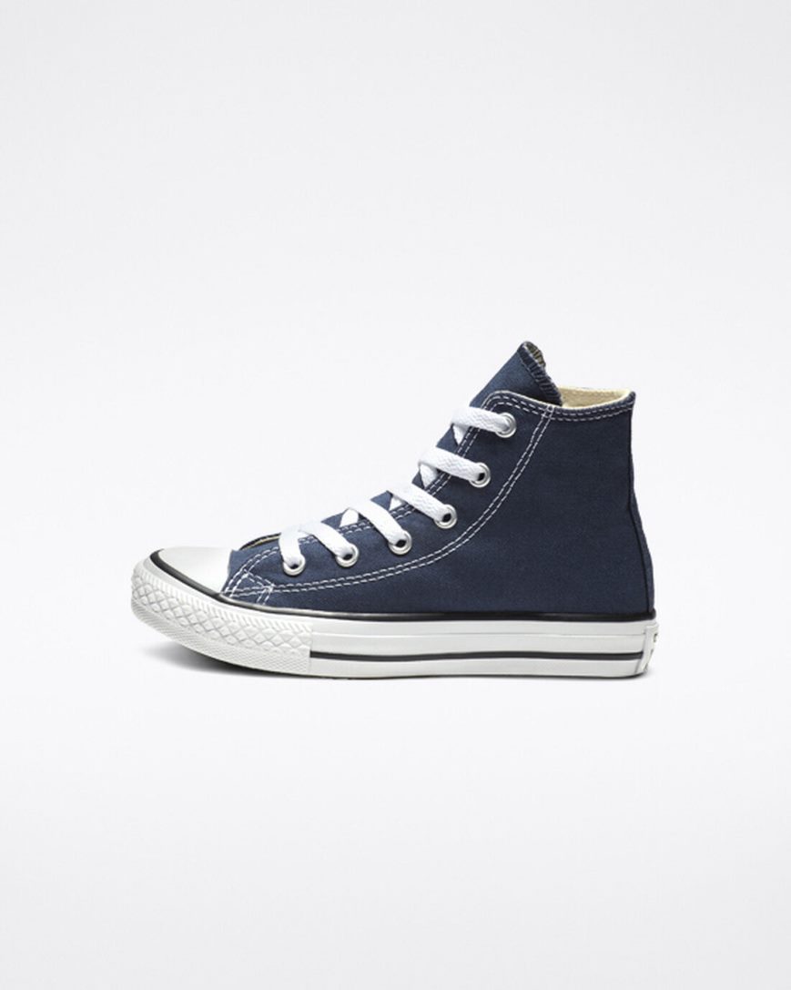 Boys' Converse Chuck Taylor All Star Classic High Top Shoes Navy | AU 568C3M